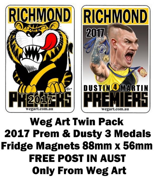 2017 Prem & Dusty Magnet Includes POST IN AUSTRALIA